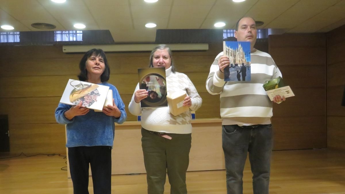 Los tres ganadores del certamen.