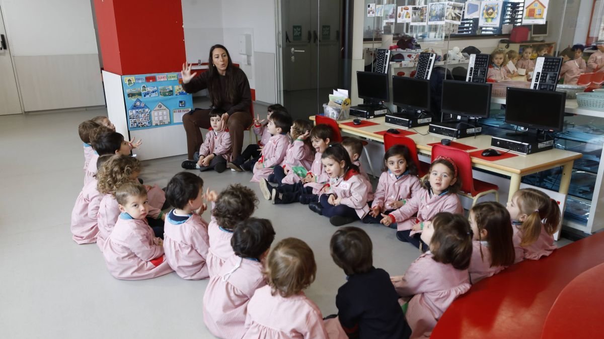 Una de las aulas de Infantil del colegio Jesuitas de León.