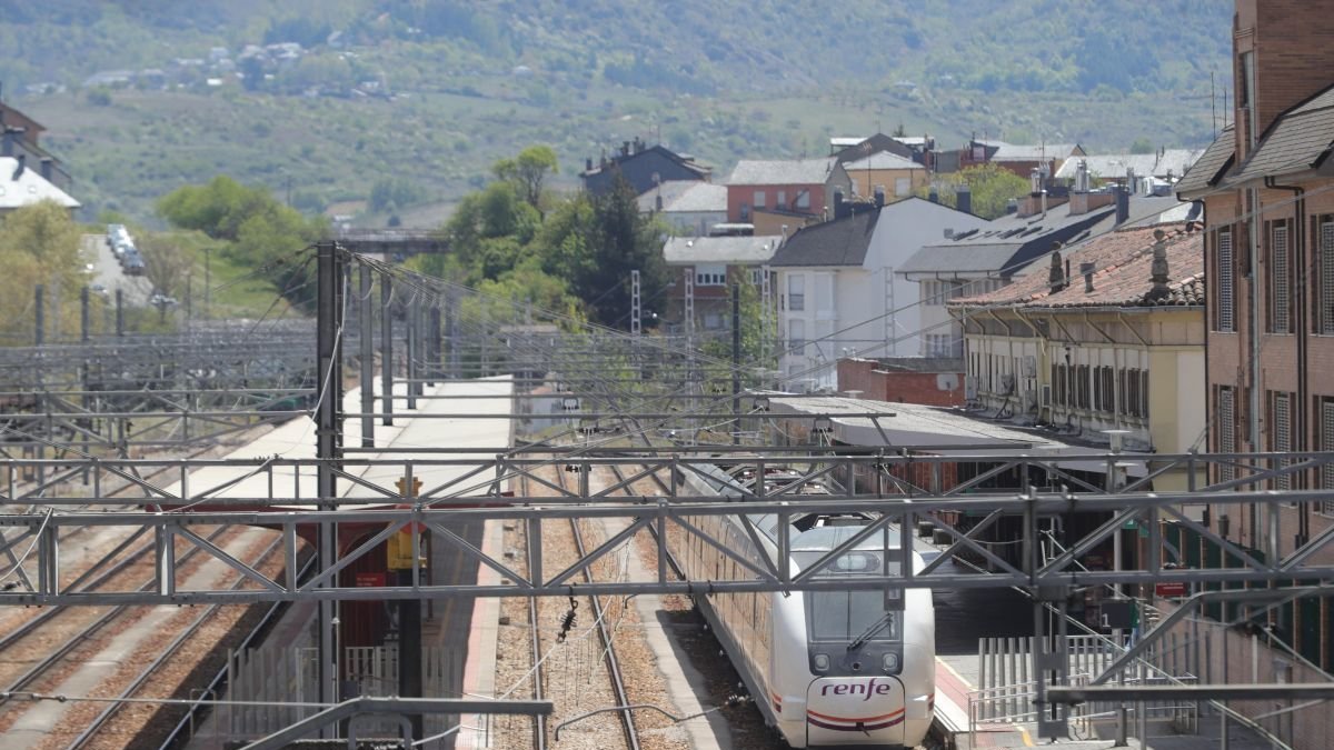 Estación de tren de Ponferrada, en cuyas inmediaciones se produjo el incidente, en una imagen de archivo.