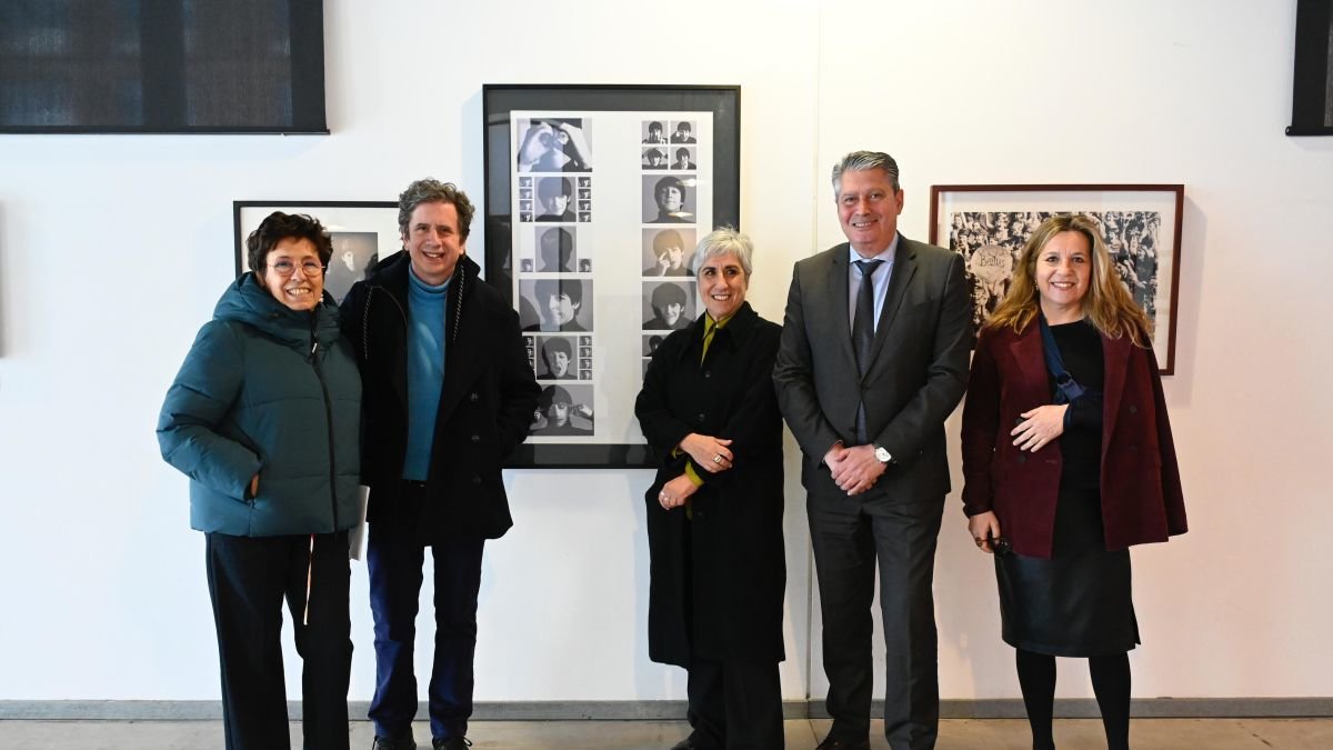 Presentación ayer de la exposición 'Colección Gabino Diego. Notas de viaje', que puede verse en El Palacín.
