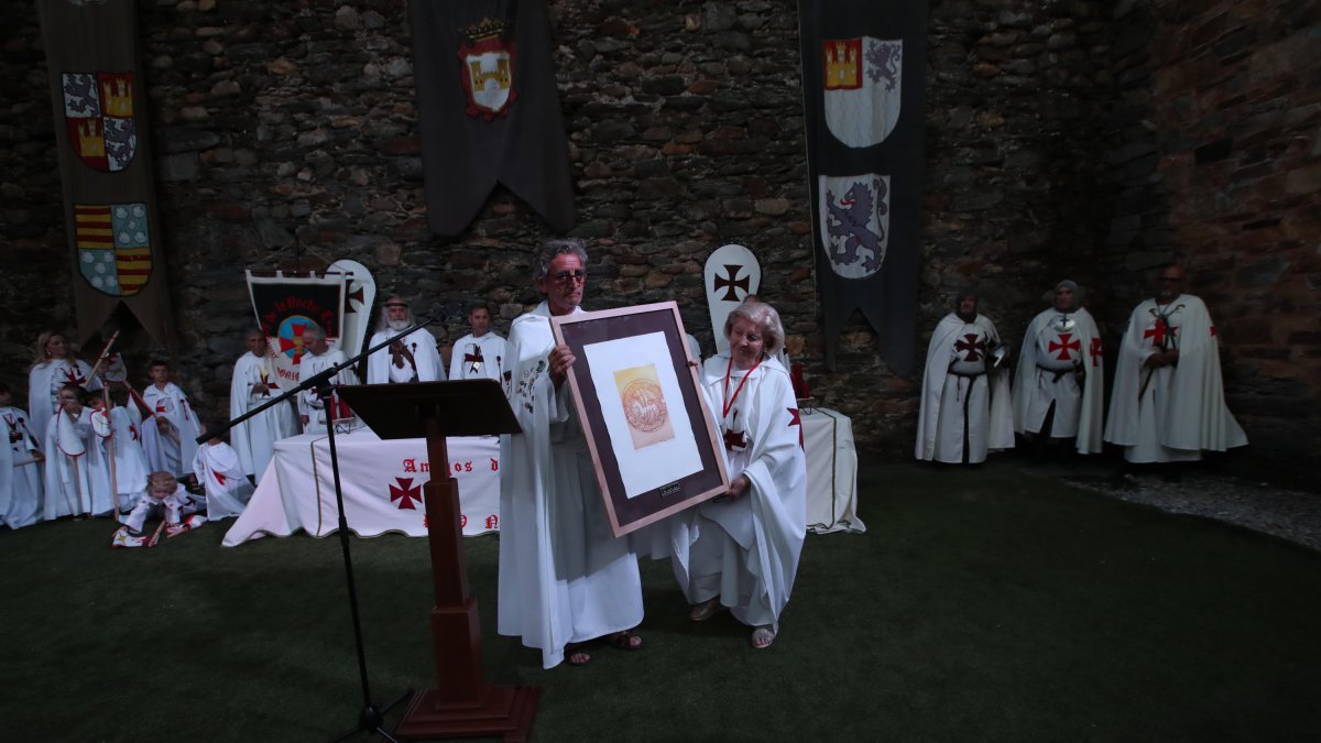 Amalita Ruiz, durante un reconocimiento templario en el Castillo