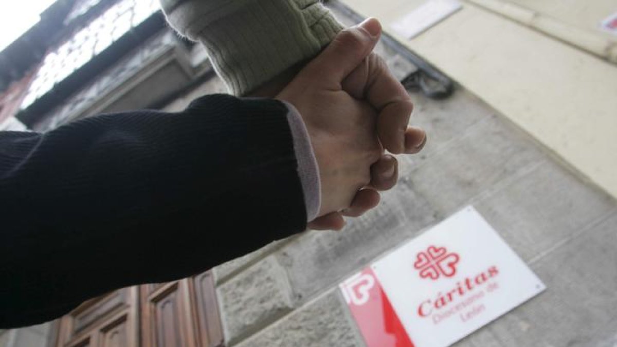 Casa de acogida de Cáritas en León.