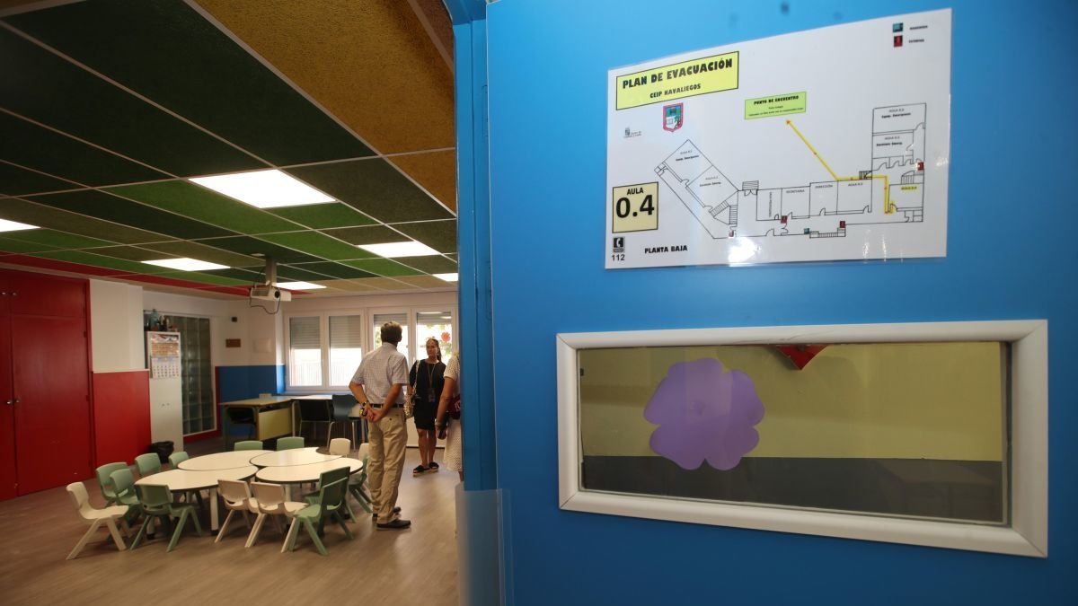 Interior del colegio Navaliegos de Ponferrada, donde se realizarán las actividades.