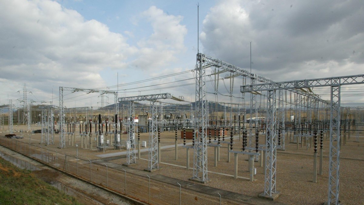 Subestación eléctrica en la provincia.