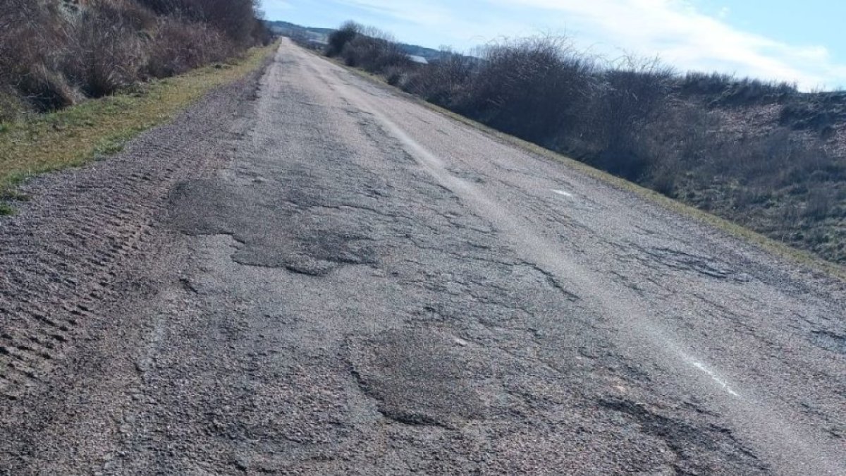 Carretera entre Sahagún y Renedo.