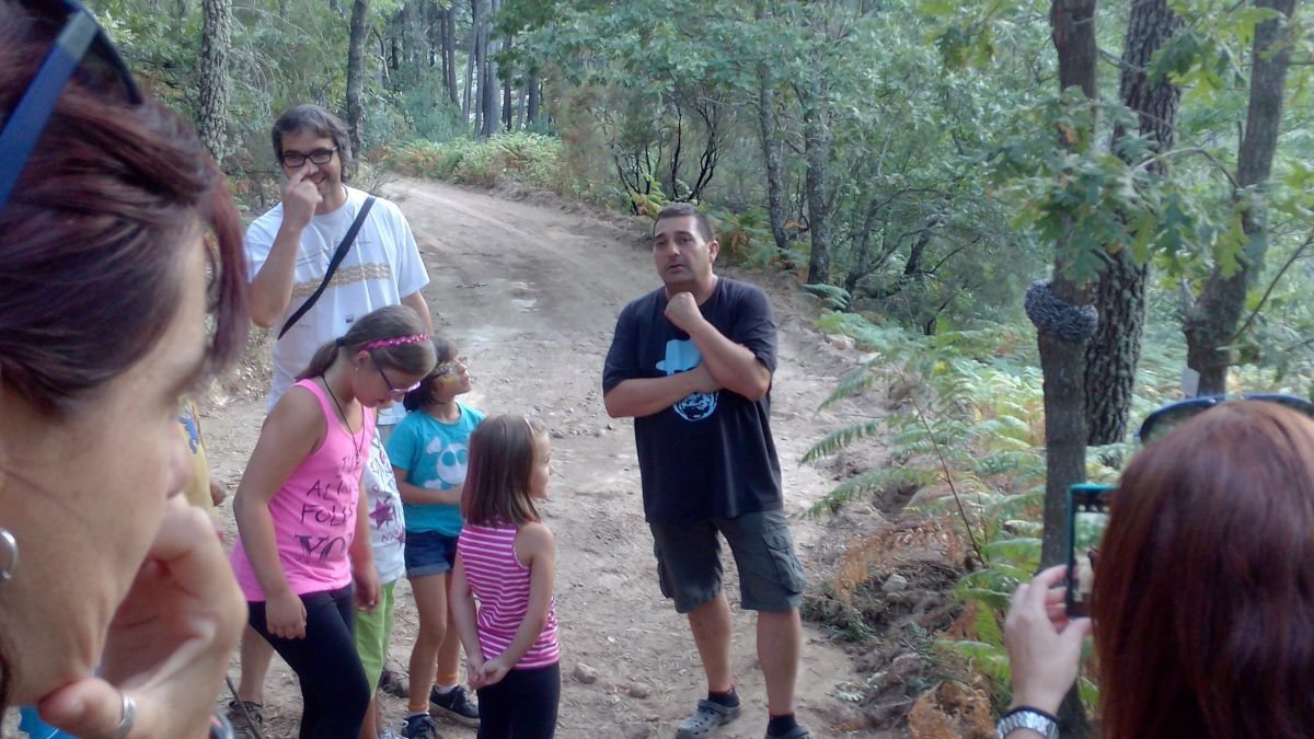 Jua´rez, en una intervencio´n en Herguijuela de la Sierra.