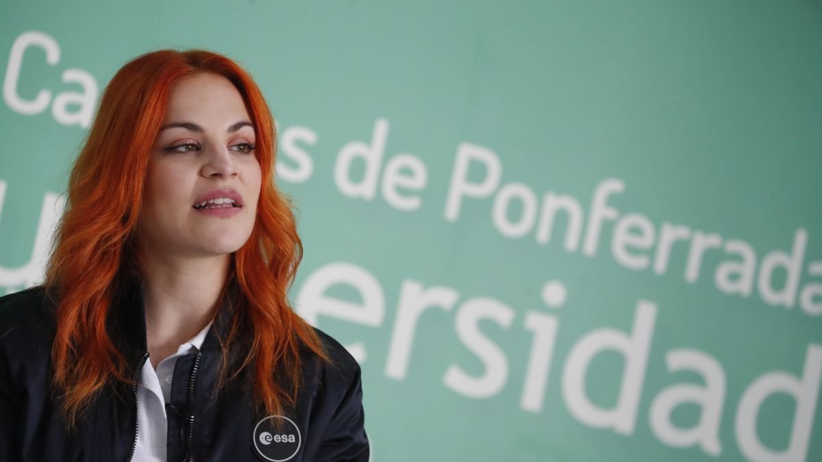 Sara García, durante su visita anterior.