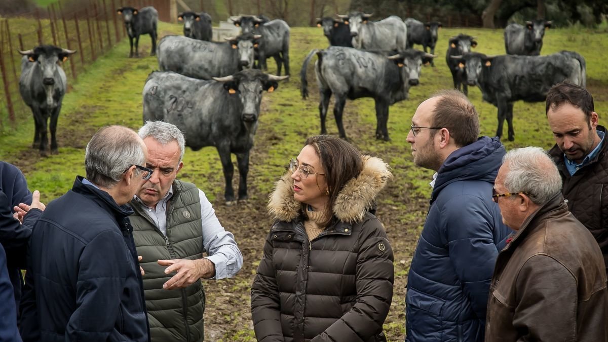 La consejera, ayer, en Salamanca.
