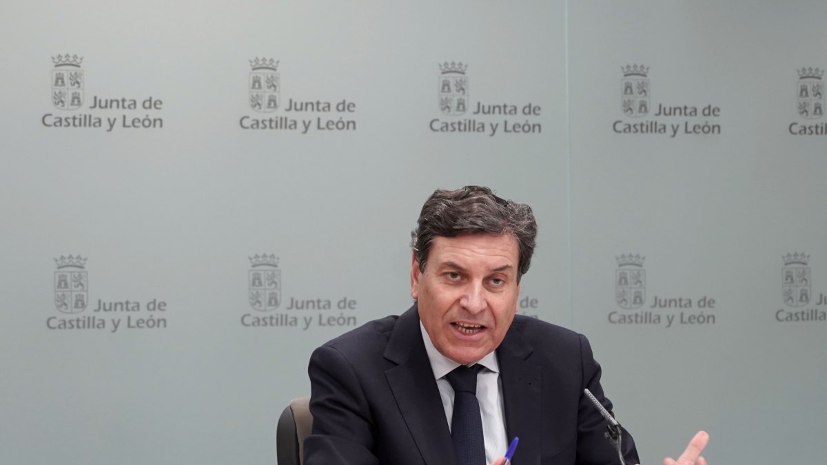 El consejero de Economía y Hacienda y portavoz, Carlos Fernández Carriedo, en una imagen de archivo.