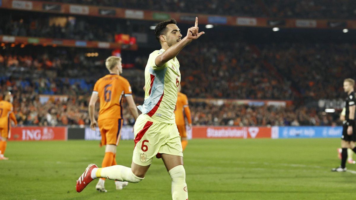 Mikel Merino, tras el 2-2. EFE/EPA/MAURICE VAN STEEN