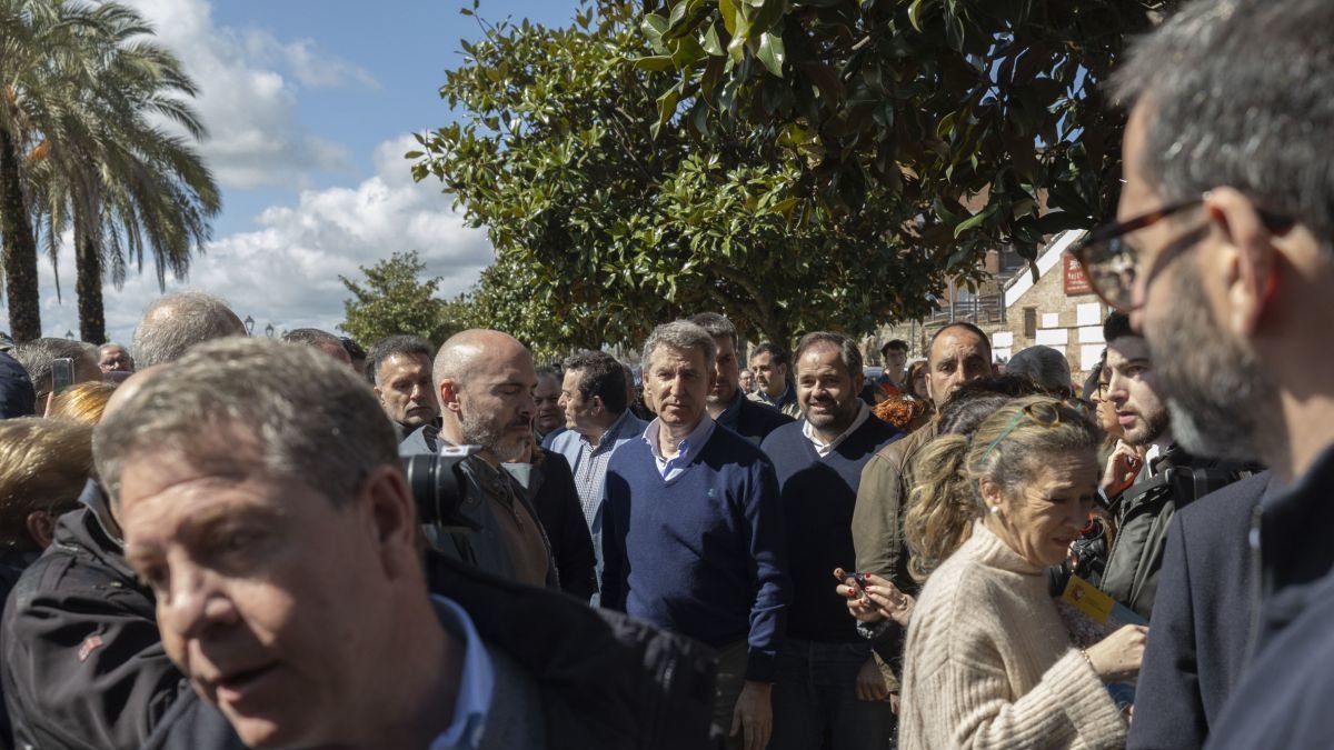 Feijóo y el presidente de Castilla-La Mancha, García-Page en Talavera.