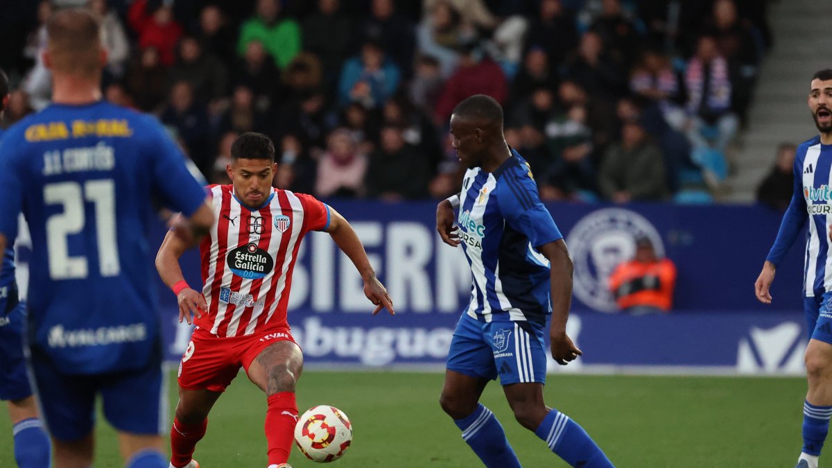 Imagen del partido disputado en El Toralín.