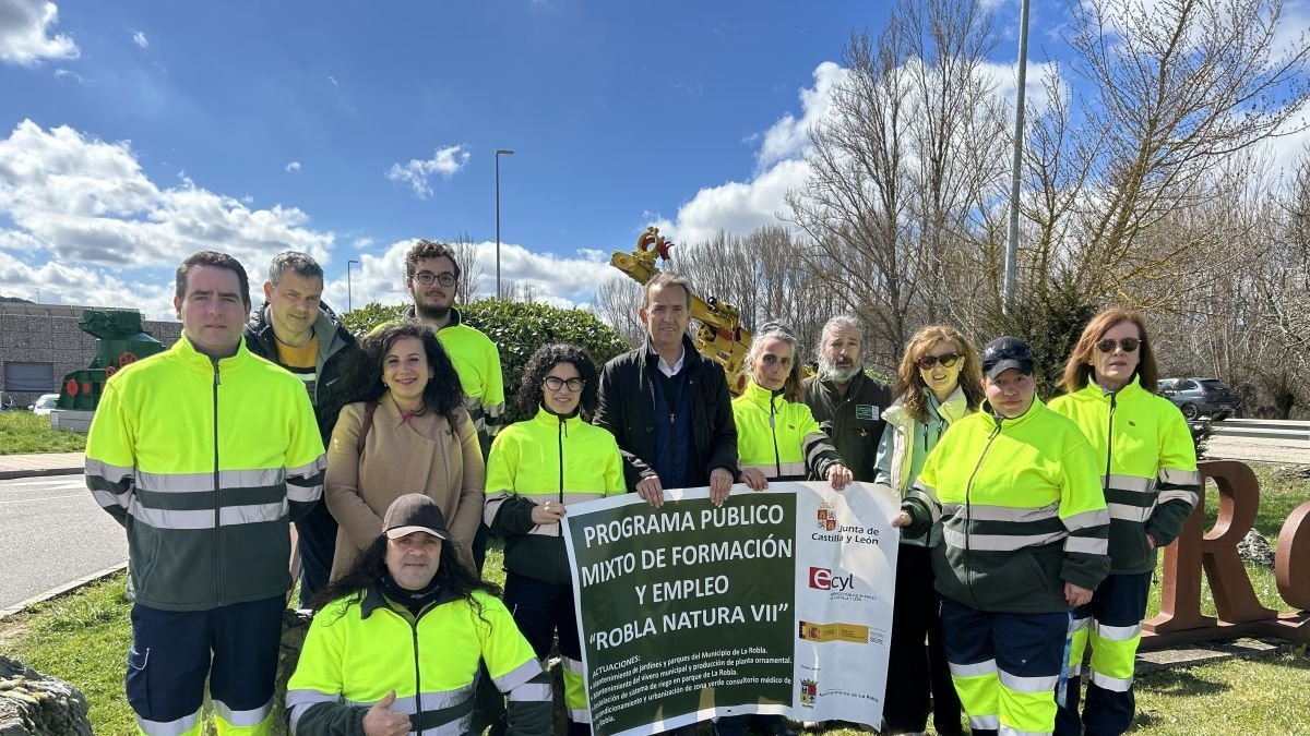 Alumnos y monitores de La Robla Natura VII.