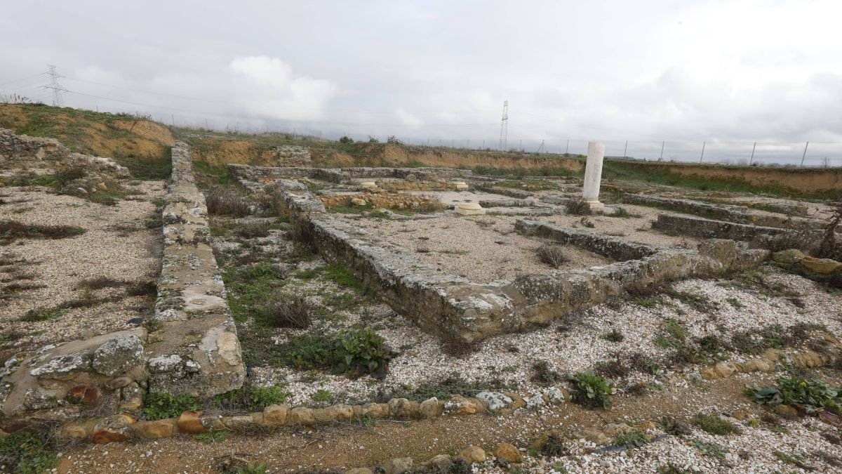 Imagen de los restos de Lancia, donde se construirán a pocos metros los tres edificios del Cento Arqueológico.