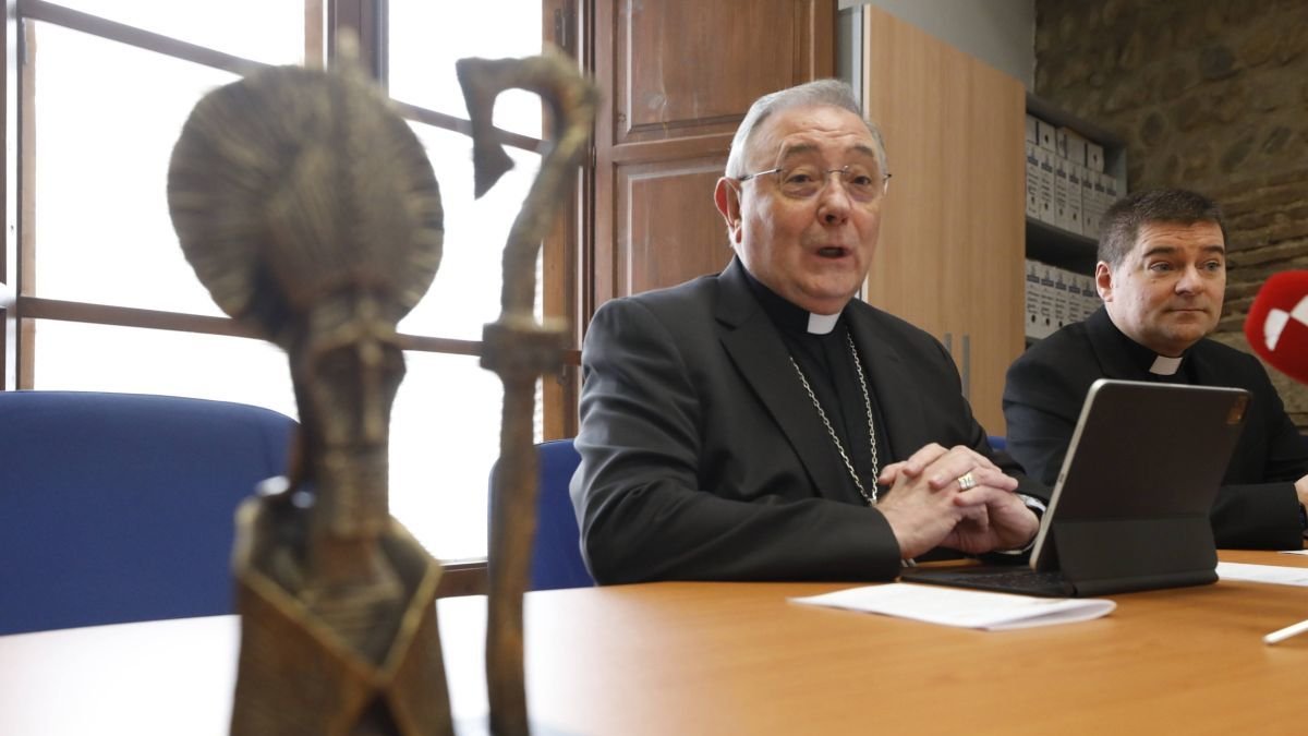 Luis Ángel de las Heras con Luis García.