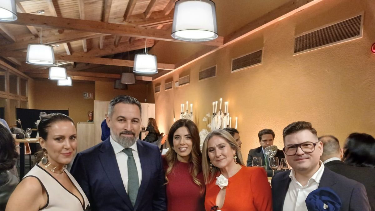Abascal, en la fiesta después del desfile de Silvia Fernández, el pasado jueves.