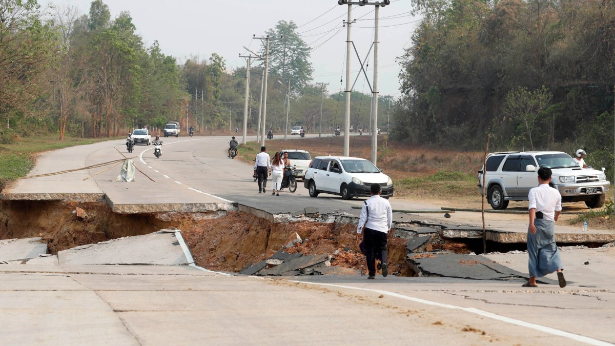 Terremoto en Birmania en marzo de 2025.