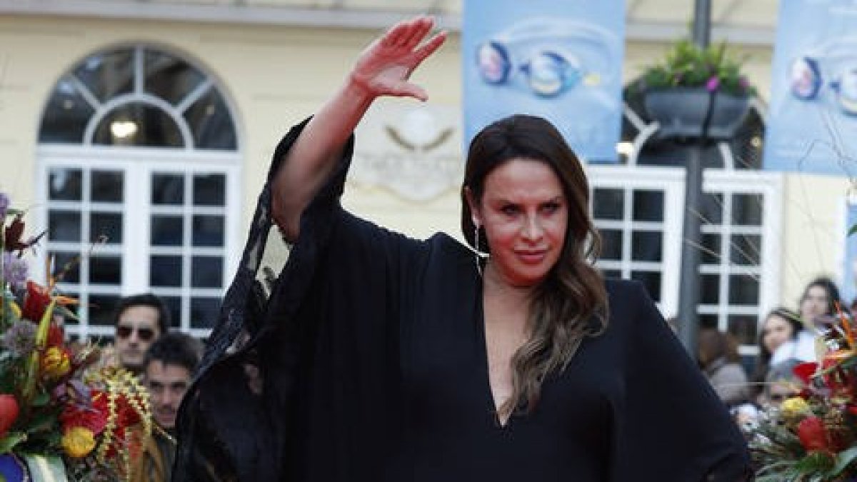 Karla Sofía Gascón en el Festival de Cine de Málaga.