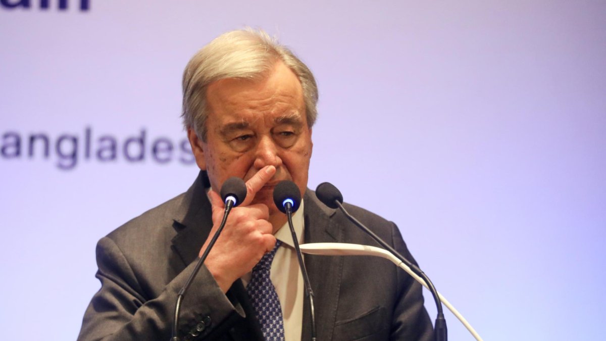 El secretario general de la ONU, António Guterres, en una foto de archivo. EFE/EPA/MONIRUL ALAM