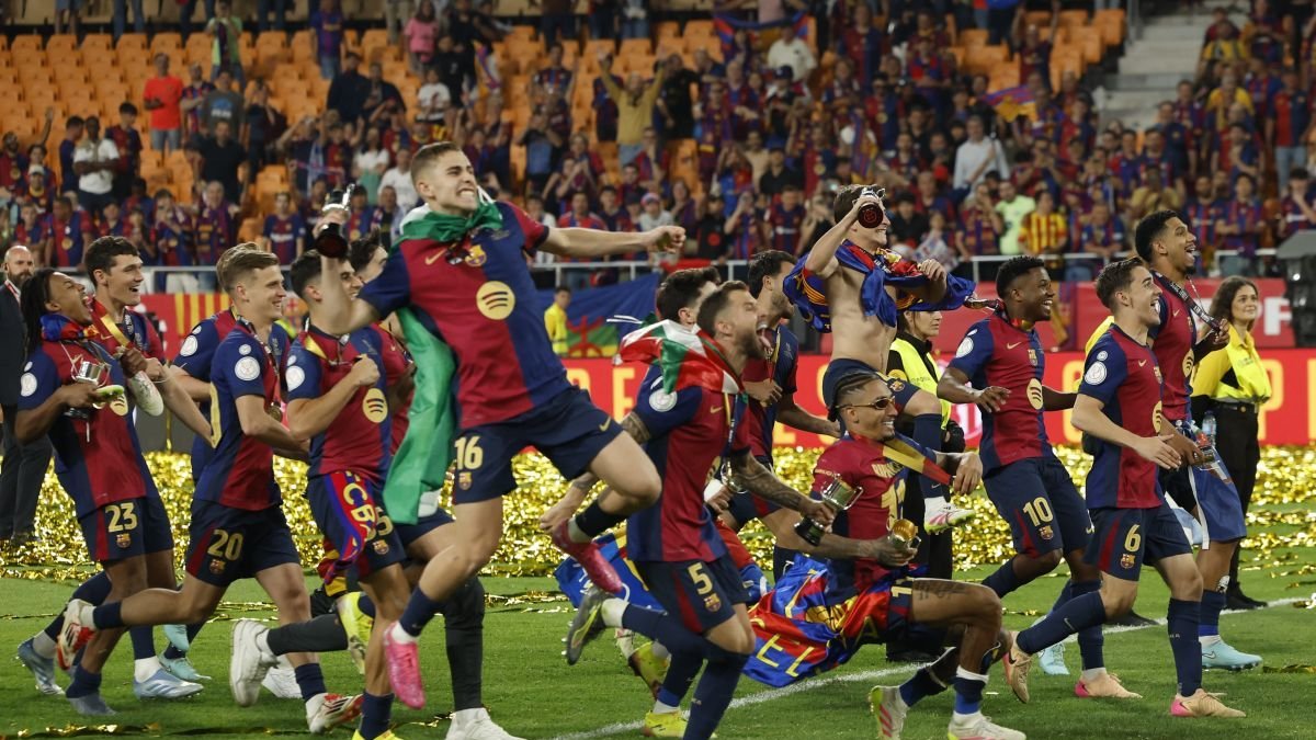 El Barça llega eufórico a las semifinales de Champions tras ganarle la Copa del Rey al Madrid.