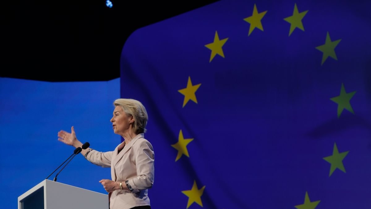 La presidenta de la Comisión Europea.