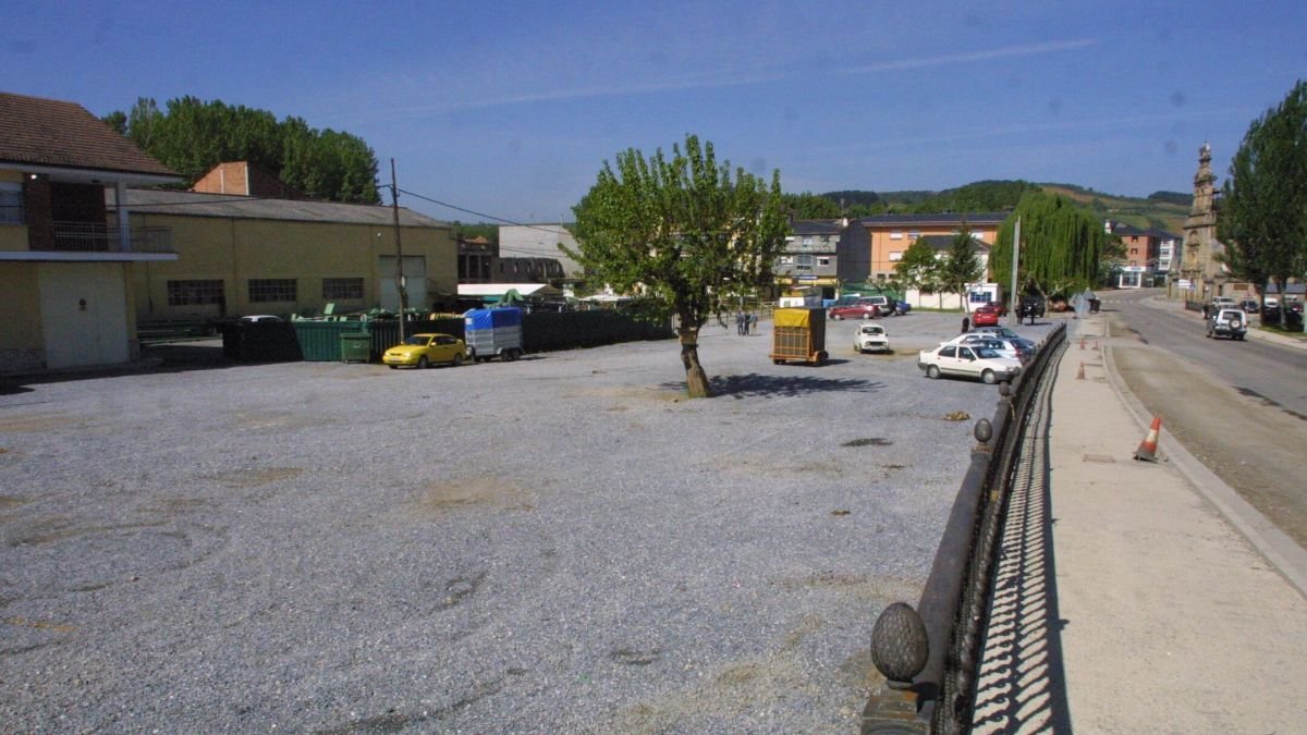 Zona del recinto ferial de Cacabelos.