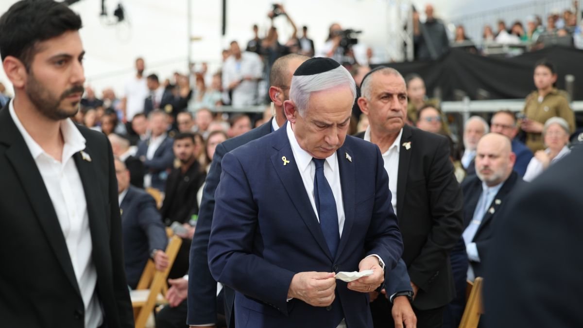 Benjamin Netanyahu ayer, en una ceremonia en Jerusalén.