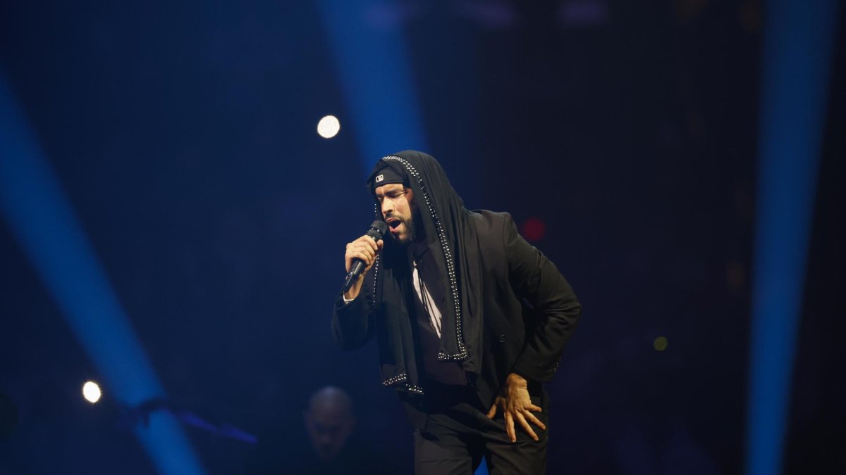 Imagen de archivo (14/3/2024)del rapero puertorriqueño Bad Bunny durante un concierto en Los Ángeles. EFE/EPA/CAROLINE BREHMAN