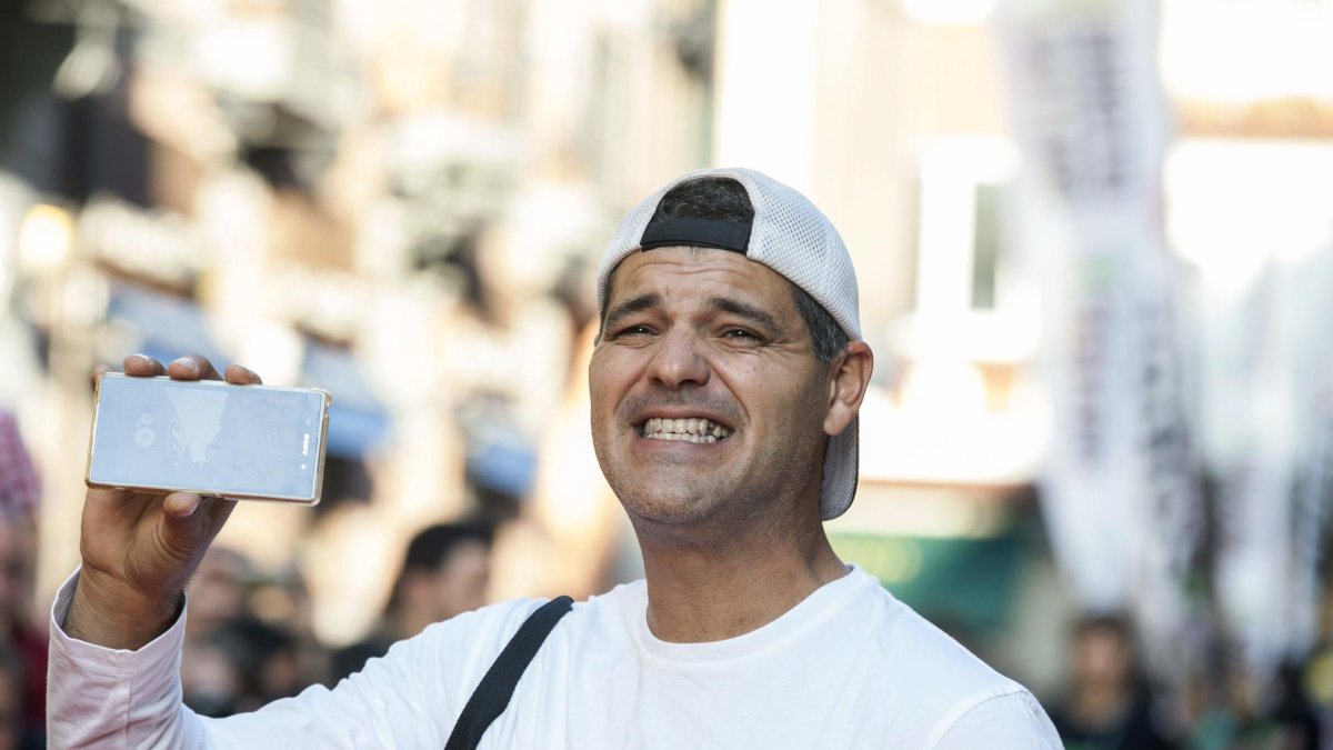 El presentador de Frank Cuesta durante la presentación de uno de sus programas. EFE/David Aguilar.