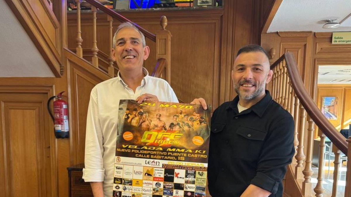 Vicente Canuria y Jonathan González presentaron el evento deportivo del próximo 24 de mayo en León.