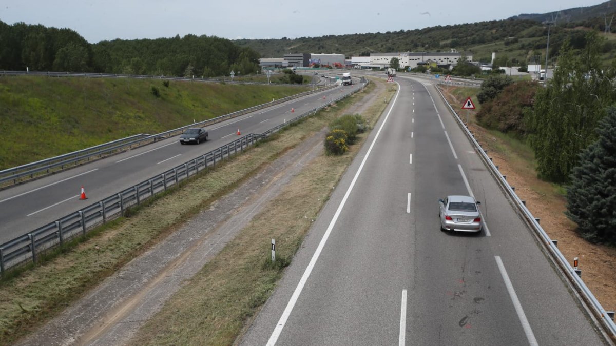 Una imagen de la A-6, donde ha tenido lugar el accidente.
