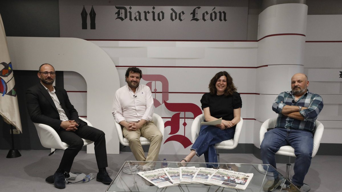 Flórez, de Agrovet, Villamediana de Indilab y De Castro, de Sersa, junto a Abigail Calvo.