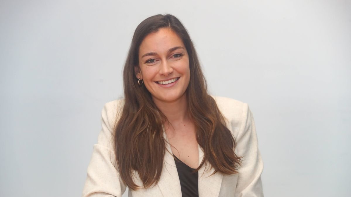 Laura González Llamazares, ayer en el Diario de León.