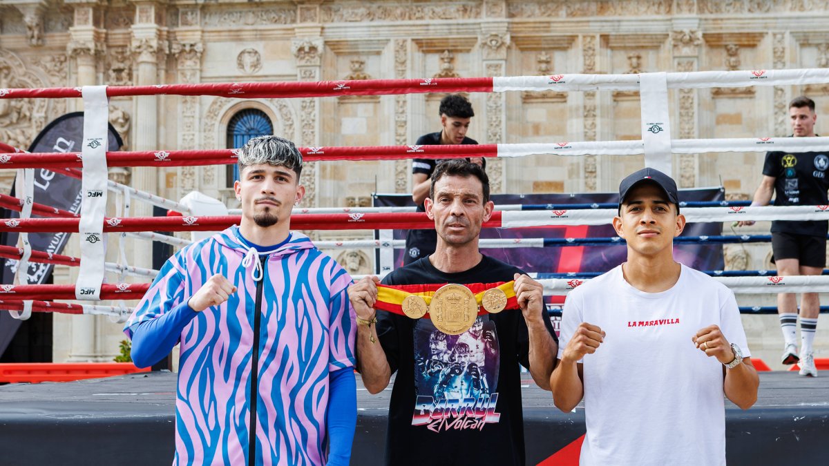 Antonio Barrul y Raúl Zabala se vieron las caras en León a dos días de su combate por el título nacional.
