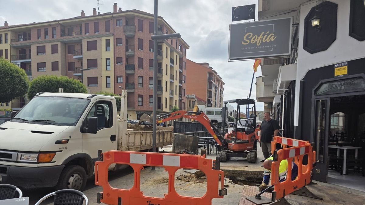 En muchos puntos se están cambiando las canalizaciones.