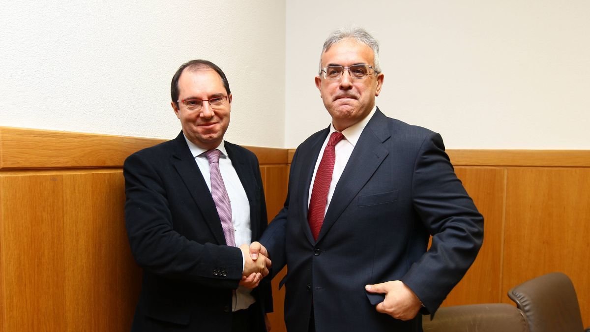De Lamo (derecha) es el único candidato que ya ha concurrido a unas elecciones previas.