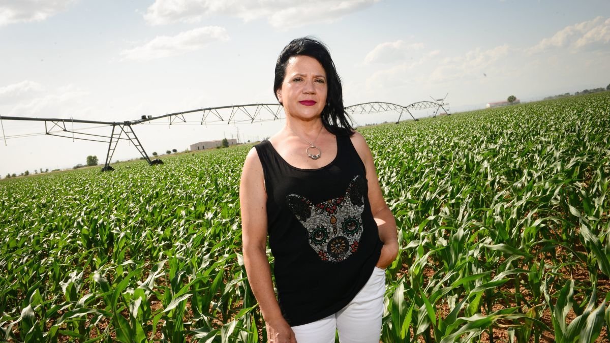 Yolanda Cabero en su finca