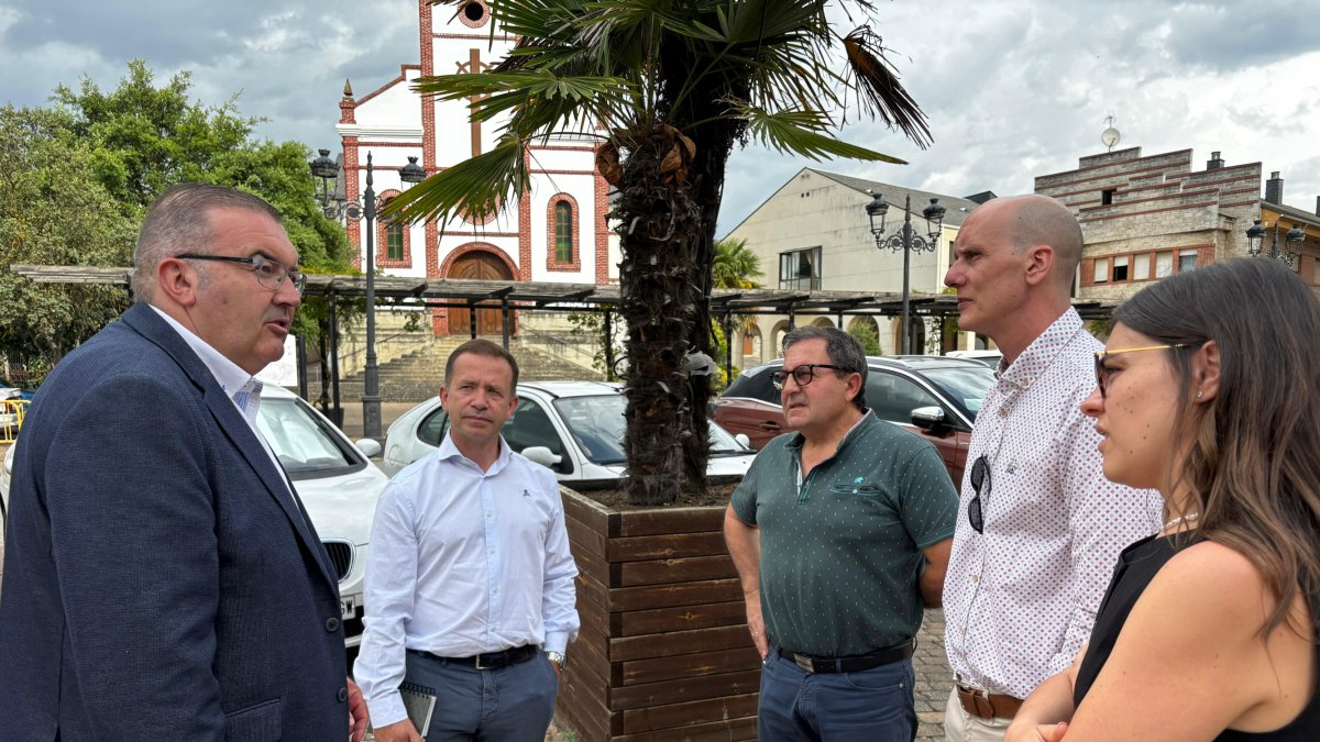 El vicepresidente en la visita a la zona