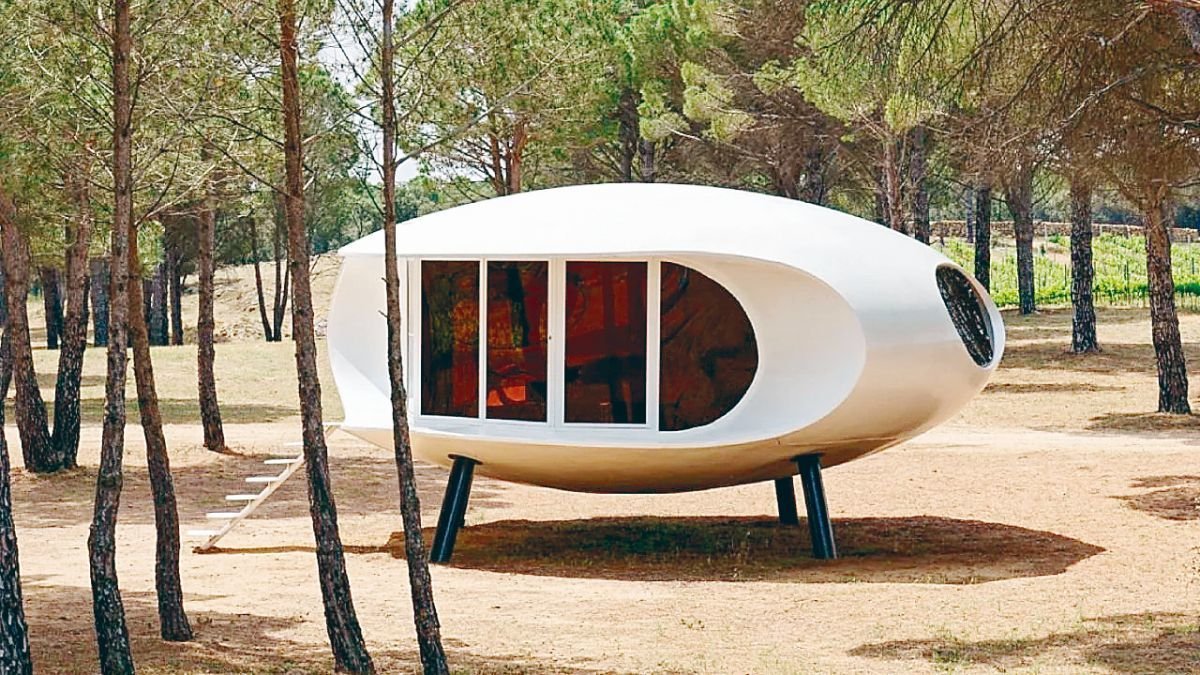 Imagen de la casa portátil adquirida por Brad Pitt.