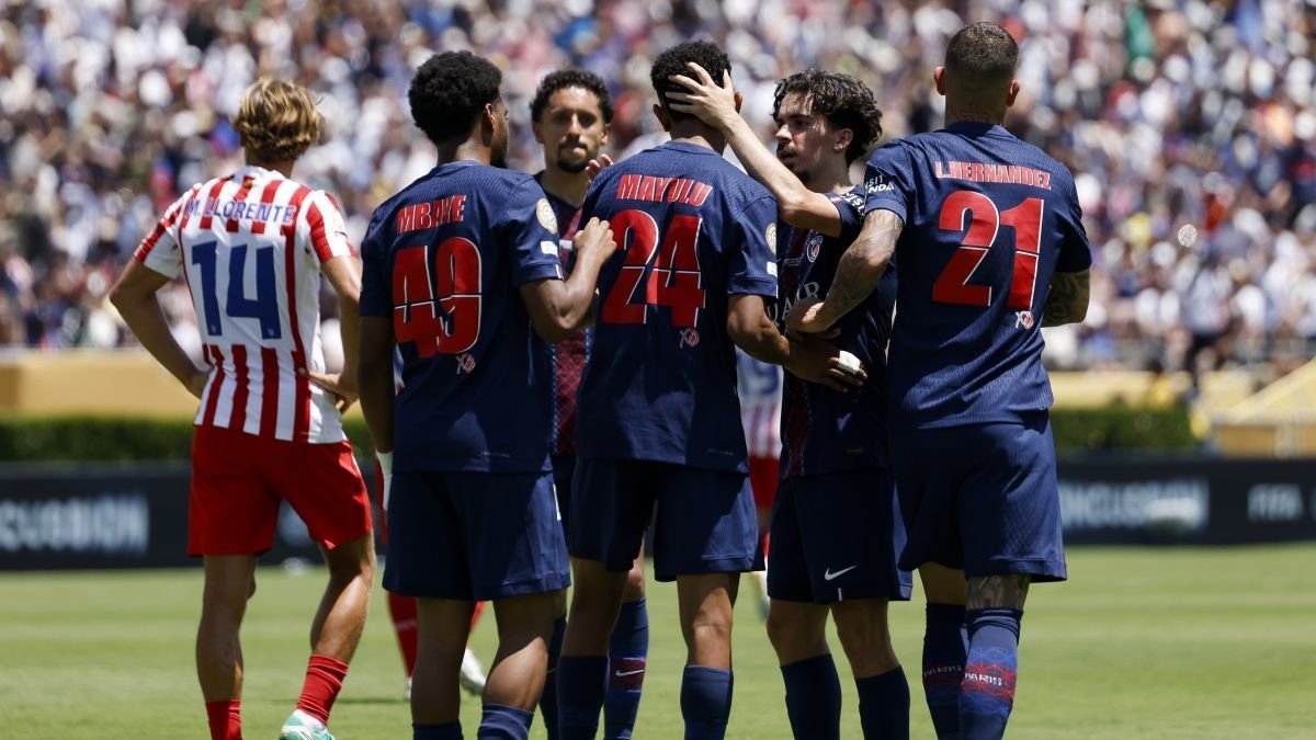 El PSG pasa por encima del Atlético de Madrid.