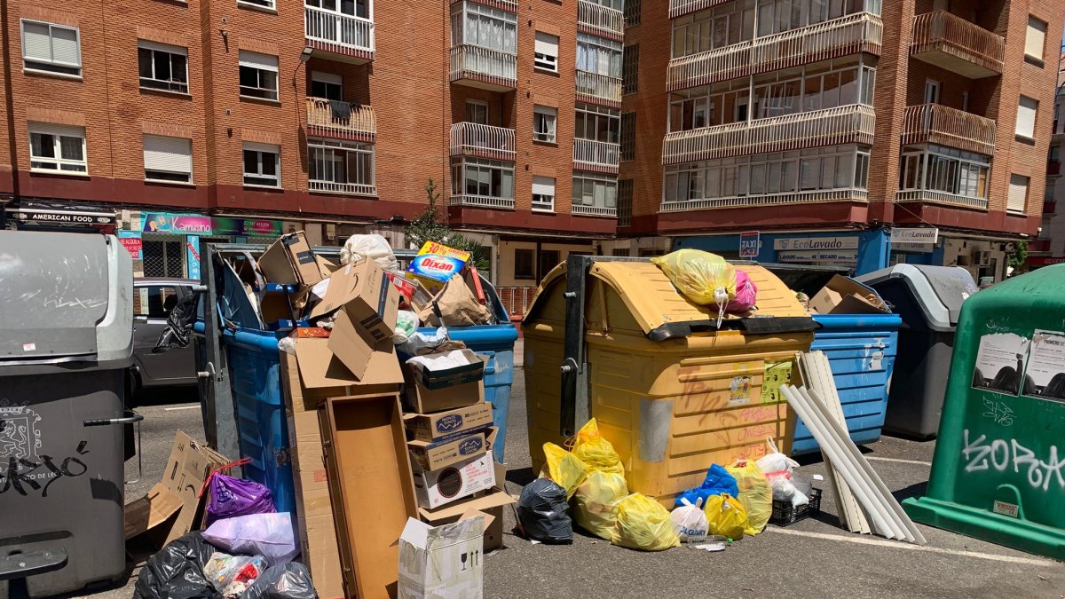 Basura en el barrio de San Mamés
