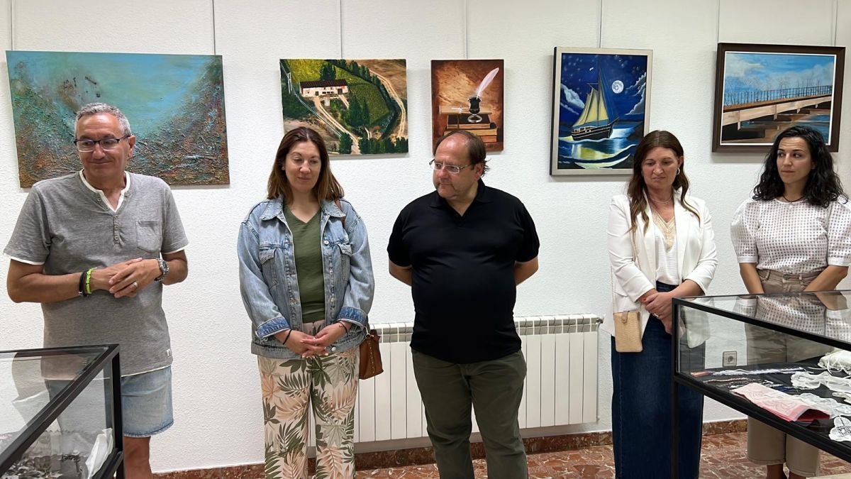 Un momento de la presentación de la exposición.