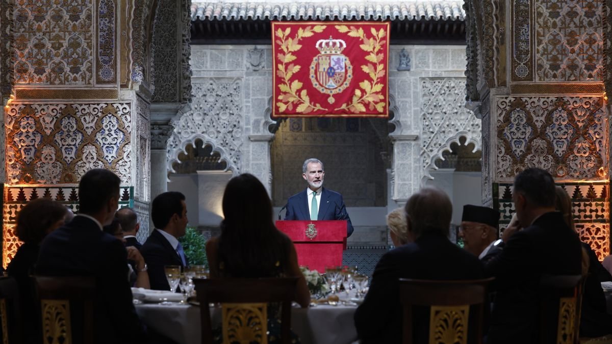 Felipe VI en la cena de gala a los líderes mundiales que asisten a la cumbre de la ONU.