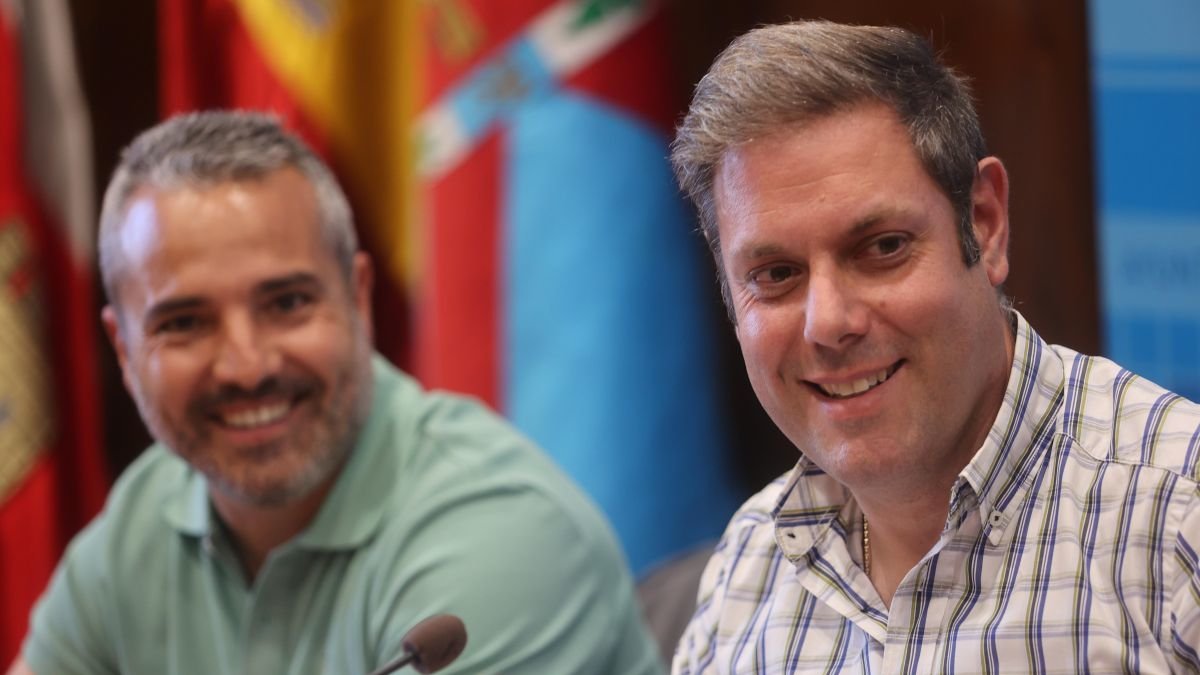 Los concejales David Pacios e Iván Alonso.