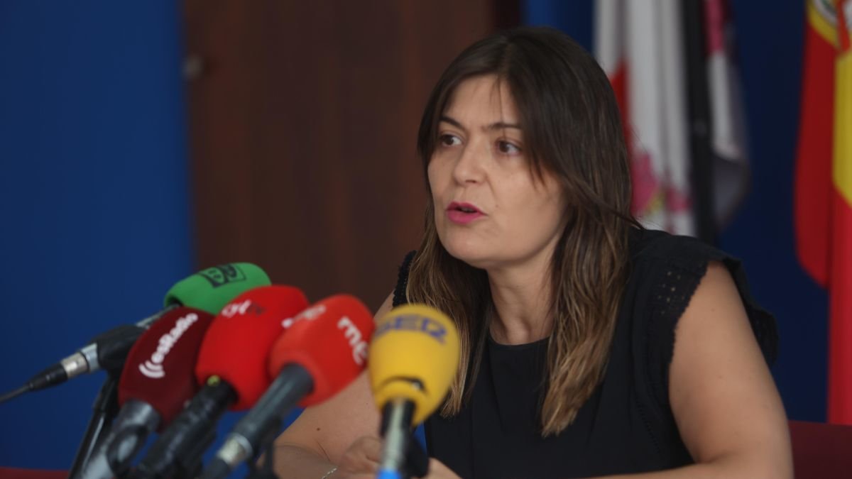 La procuradora popular en su comparecencia.