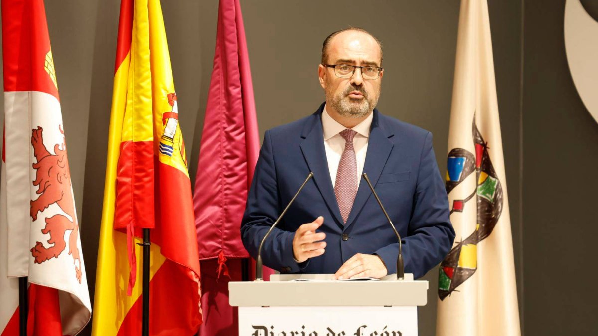 Marco Morala, alcalde de Ponferrada, cerró las intervenciones de la mañana.