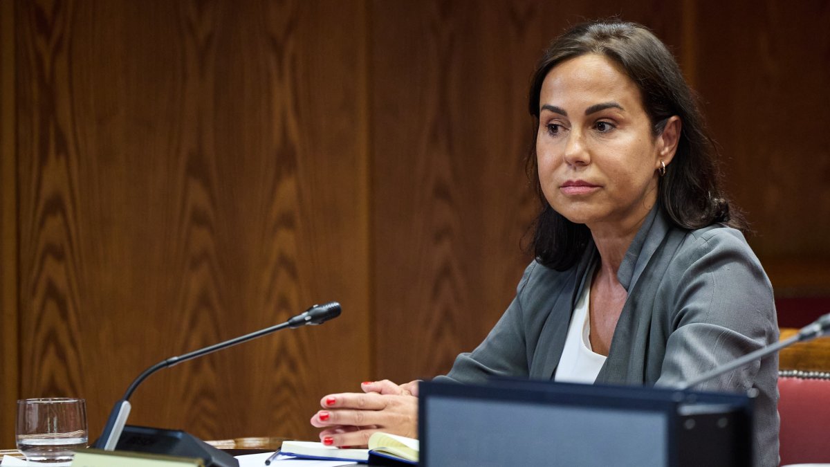 Archivo - La expresidenta de Adif Isabel Pardo de Vera durante su comparecencia ante la Comisión de Investigación sobre el ‘caso Koldo’, en el Senado.
