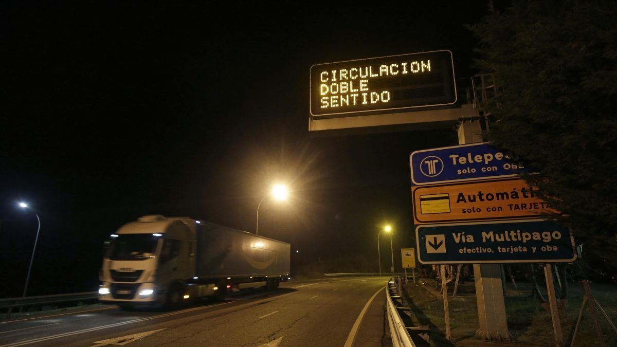 Zona de acceso a la autopista, en un incidente registrado meses atrás.