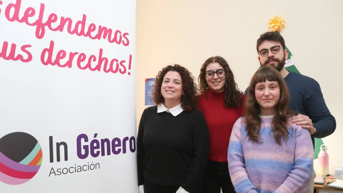 Equipo de la asociación In Género en León en una foto de archivo.