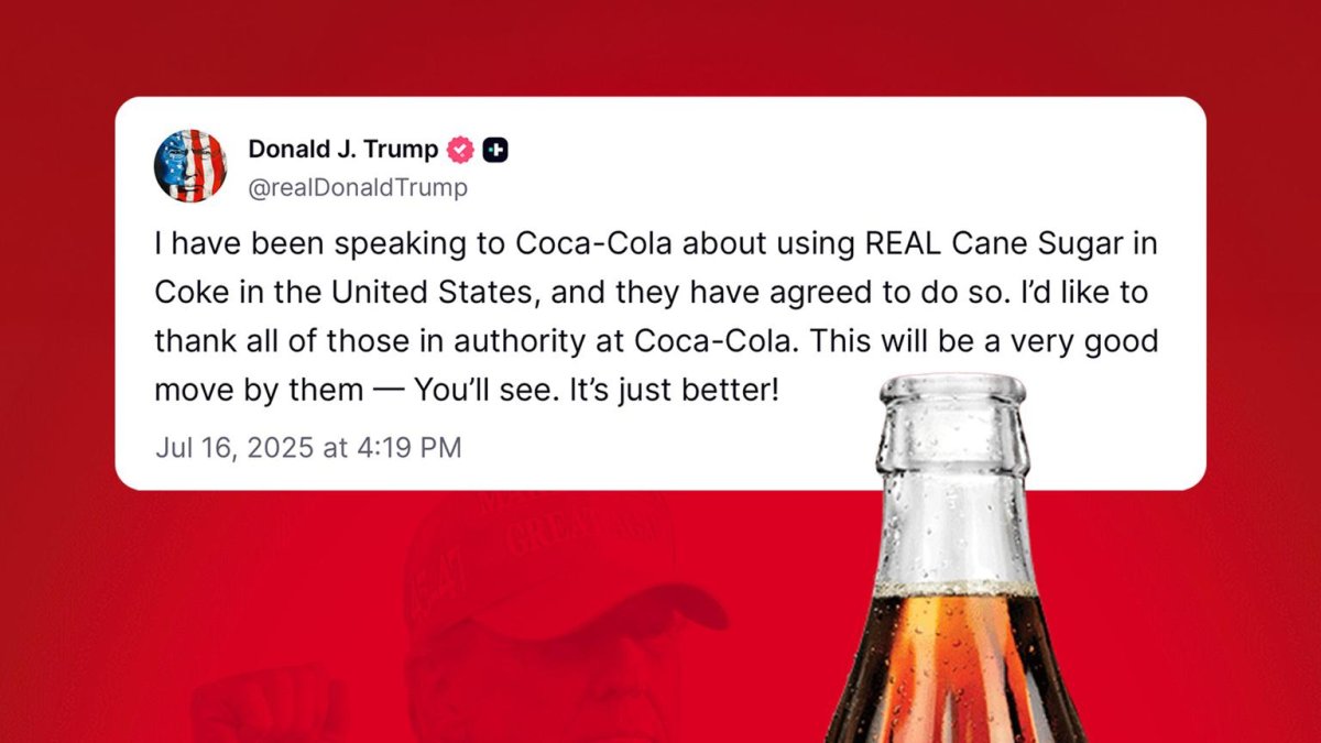 Coca Cola se pliega al cambio de la fórmula impuesto por Trump